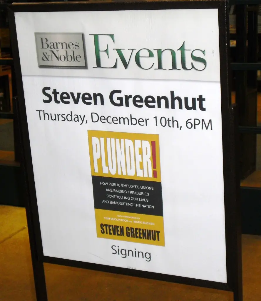 Steven Greenhut S Book Signing At Barnes And Noble Draws A Crowd