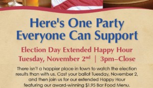 Election Night Happy Hour