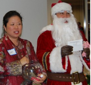 Mrs Solorio and Santa