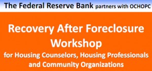 Recovery after foreclosure workshop