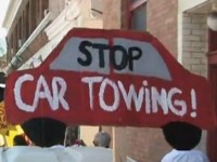 Stop car towing