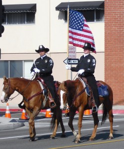 SAPD cops on horses at the Fiestas Patrias parade