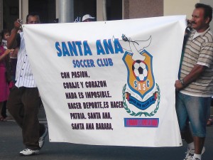 Santa Ana Soccer Club at the Fiestas Parade