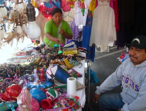 Vendors at the Fiesta festival