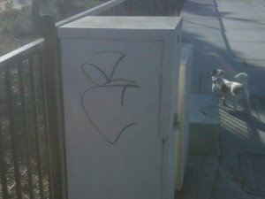 Graffiti in north Santa Ana