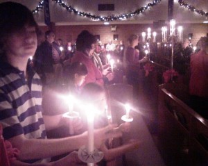 Christmas eve candlelight service, first baptist