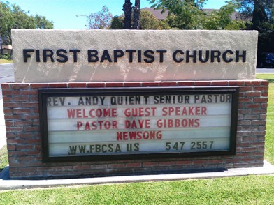 Dave Gibbons at First Baptist of Santa Ana