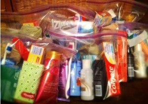 Hygiene kits for the homeless