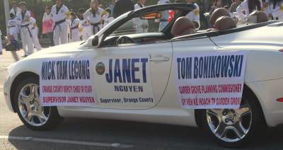 Janet Nguyen and Tom Bonikowski at the Tet Parade