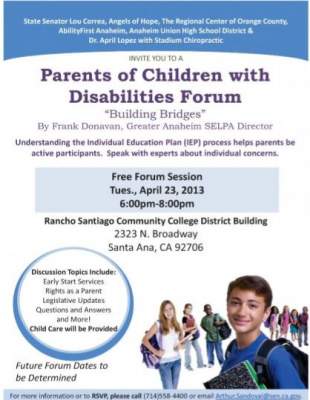 Parents of Children with Disabilities Forum