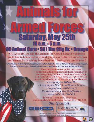 Animals for Armed Forces