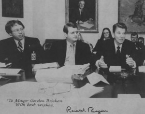 Gordon Bricken with Ronald Reagan