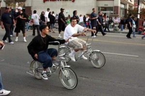 Guys on bikes