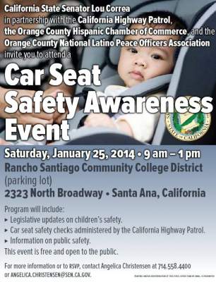 Lou Correa Car Seat Safety Awareness Event