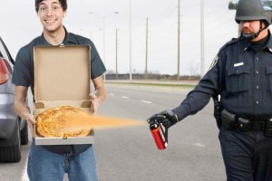 OC Deputy Sheriff pepper sprays a teen's pizza