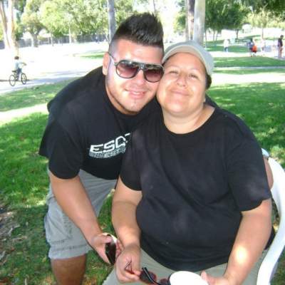 Ricky Cardenas and his mom