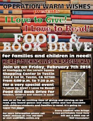 Food and Book Drive