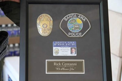 Rick’s Honorary Santa Ana Police Badge