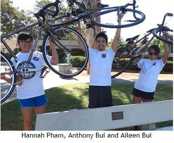 Anthony Bui, his sister Aileen, and girlfriend Hannah Pham