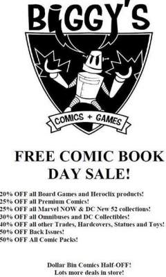 Biggy's Comics Sale
