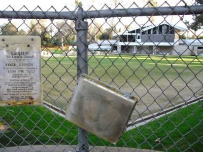 Empty Santa Ana Lawn Bowling Center