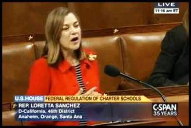Loretta Sanchez goes after the Charter Schools