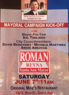 Roman Reyna mayoral campaign kick off