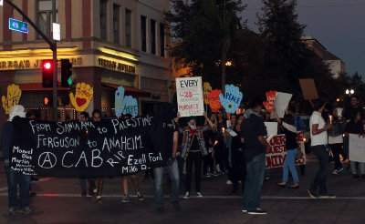 Anti police brutality protest in Santa Ana