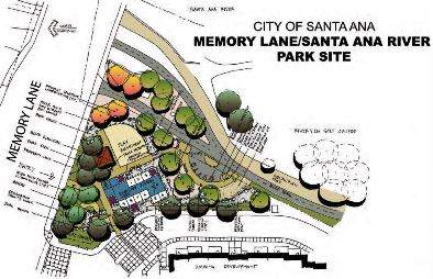 New Santa Ana Park at Memory Land and the Santa Ana River