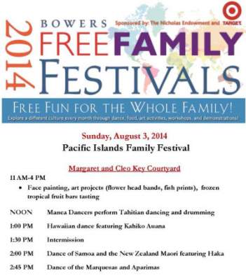 Pacific Islands Family Festival at the Bowers