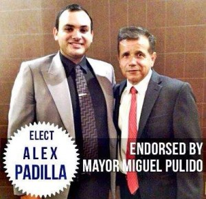 Alex Padilla and Mayor Miguel Pulido