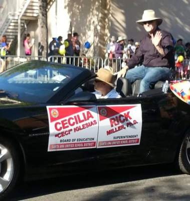 Ceci Iglesias at the Fiestas Patrias Parade