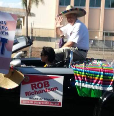 Rob Richardson at the Fiestas Patrias Parade