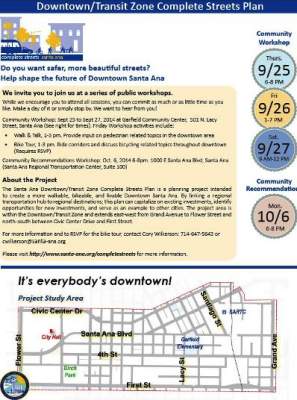 Santa Ana DTSA and Transit Zone Complete Streets Plan