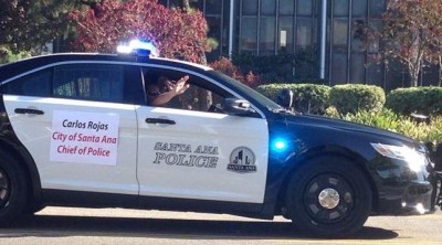 Chief Rojas in the Fiestas Patrias Parade