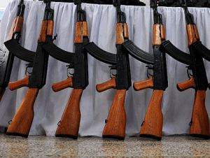 AK-47 assault rifles