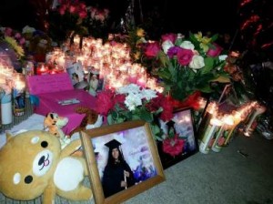 Memorial for Lexi Perez and Lexandra Perez and their friend Andrea Gonzalez