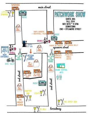 Santa Ana 2014 Patchwork Show Map