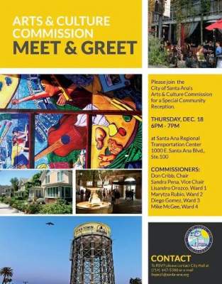 Santa Ana Art and Culture Commission Meet and Greet