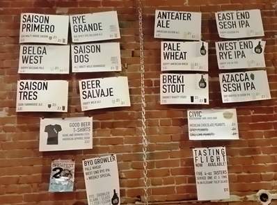 Beers available at the Good Beer Company