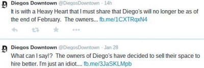 Diego's is closing