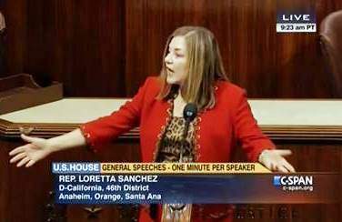 Loretta Sanchez speaks on the House floor
