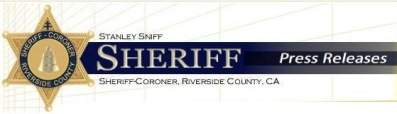 Riverside County Sheriff Press Releases