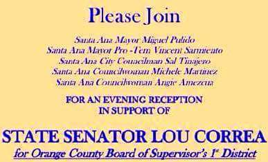 Santa Ana Fundraiser for Lou Correa