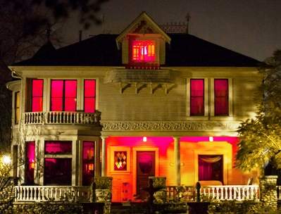 Heritage house goes red