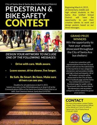 Santa Ana bike and pedestrian contest