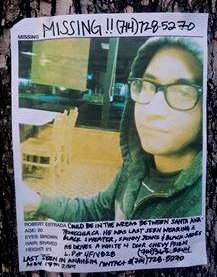 Robert Estrada is missing