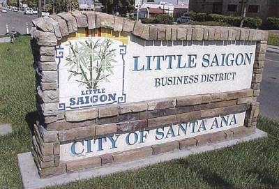 Santa Ana Little Saigon Business District Sign