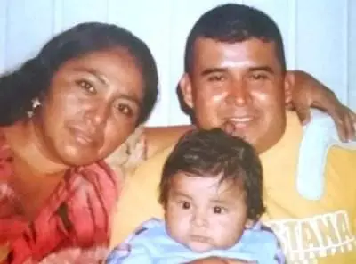 Modesto Tapia-Clara and his wife and son