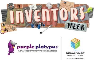 Purple Platypus at Discovery Cube Inventors Week